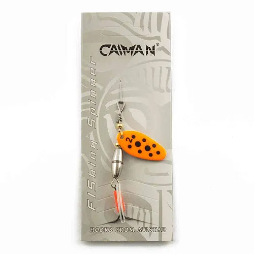 Блесна вращающаяся Caiman Oval core 5гр #2 цвет CA19 (5шт в упак.)