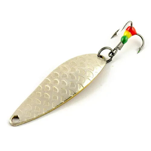 Блесна зимняя Profilux Премиум Малек Б 8гр цв. 02 серебро чешуя золото