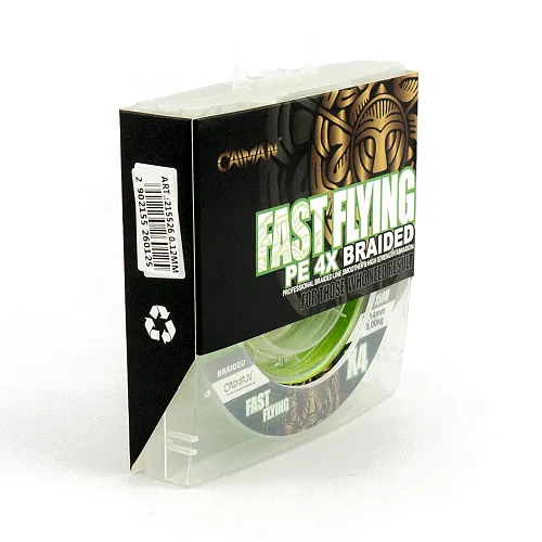 Шнур Caiman Fast flying 4PE 0,14 мм 150 м Green 215527