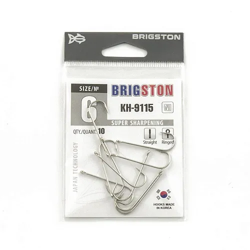 Крючок Brigston KH-9115 Ni №6 ( уп. 10 шт.)
