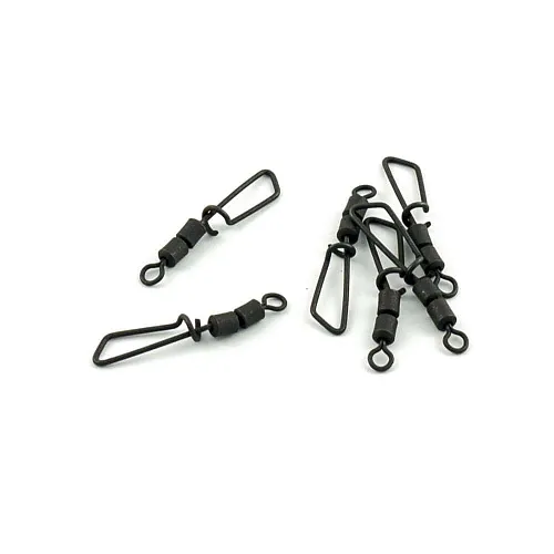 Застежка с двойным вертлюгом Caiman 216034 black mat #2 6шт/уп 