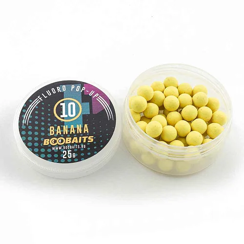 Бойлы Pop up BOO Baits 10мм Банан 25гр банка