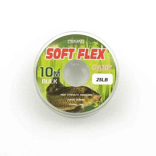 Поводочный материал без оплетки Caiman Soft Flex Camo Olive 10m 25lbs 215860