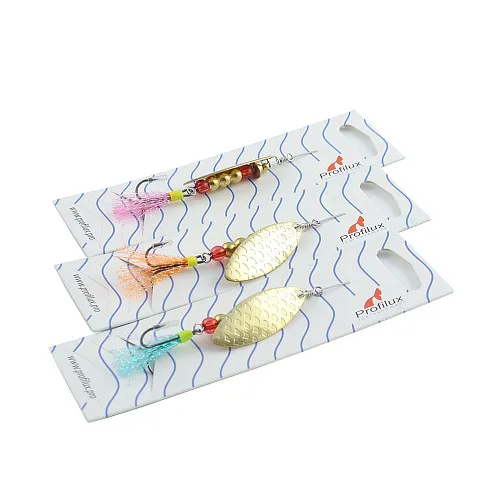 Блесна вращающаяся Profilux Лонги 12гр цв. 002 латунь (5 шт в упак.)