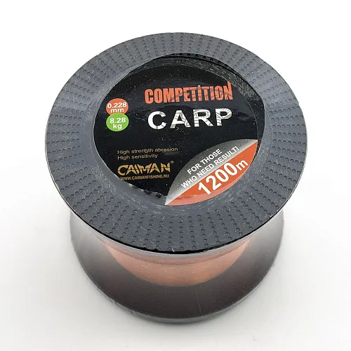 Леска Caiman Competition Carp 1200м 0,228мм оранжевая