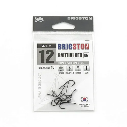Крючок Brigston Baitholder 2BH №12 ( уп. 10 шт.)