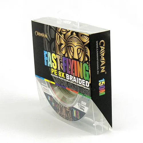 Шнур Caiman Fast flying 8PE 0,12 мм 150 м Multicolor 225511