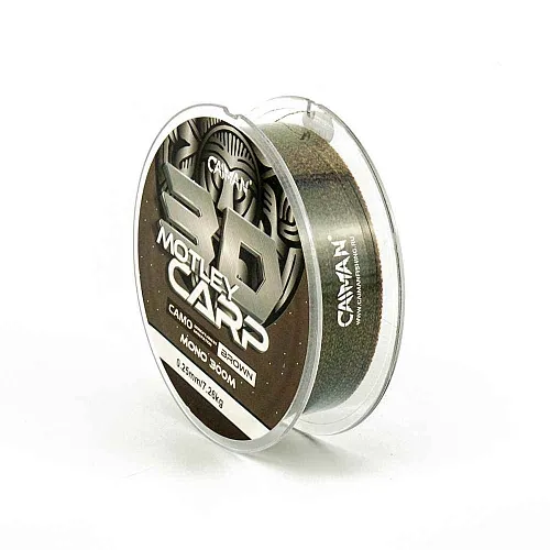 Леска Caiman Motley Carp 300м 3D Camo Brown 0,25 мм (6шт в упак)
