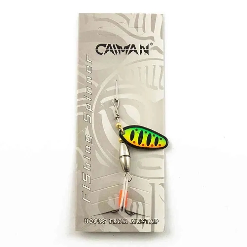 Блесна вращающаяся Caiman Oval core 5гр #2 цвет CA17 (5шт в упак.)