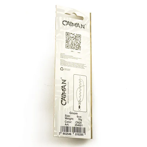 Блесна колеблющаяся Caiman Gnom 18гр 6см цвет CN28 (5шт в упак.)