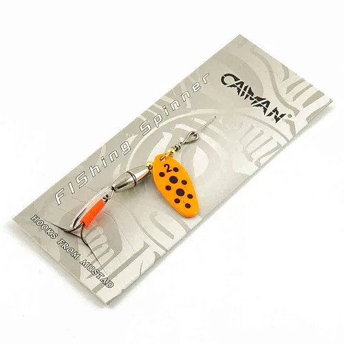 Блесна вращающаяся Caiman Oval core 5гр #2 цвет CA19 (5шт в упак.)