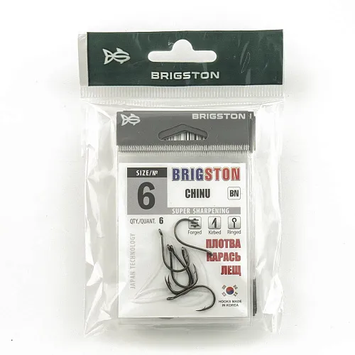 Крючок Brigston Chinu BN №6 ( уп. 6 шт.)