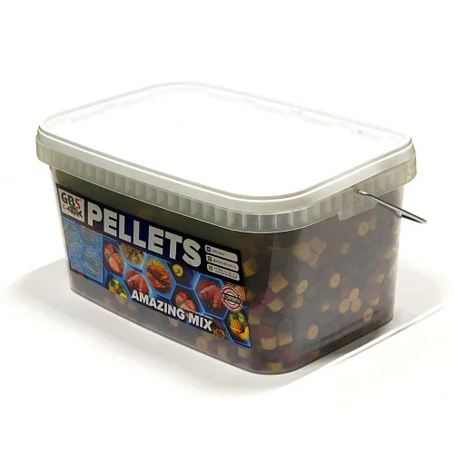 Пеллетс GBS с отверстием 14 мм Amazing MIX 7кг ведро