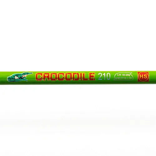 Удилище "Крокодил" зеленый на резьбе 100-250g 2,1 m