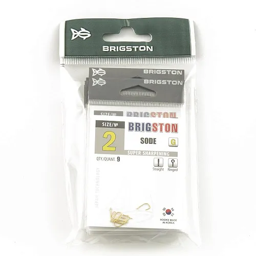 Крючок Brigston Sode Gold №2 ( уп. 9 шт.)