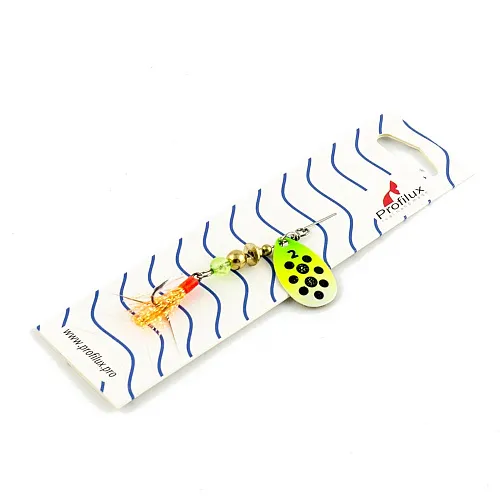 Блесна вращающаяся Profilux Френч 2 (4гр) цв. 210 перламутр-желтый-салатовый (5 шт в упак.)