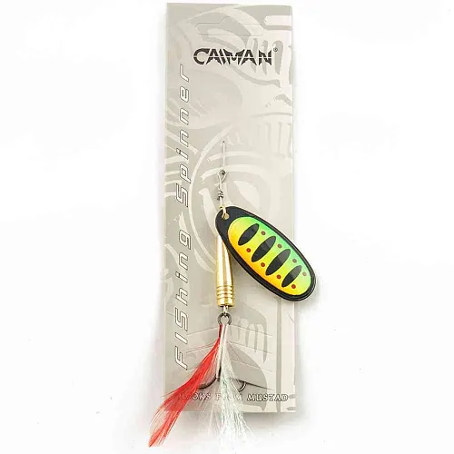 Блесна вращающаяся Caiman Pike killer classic 12гр #5 цвет CA17 (5шт в упак.)