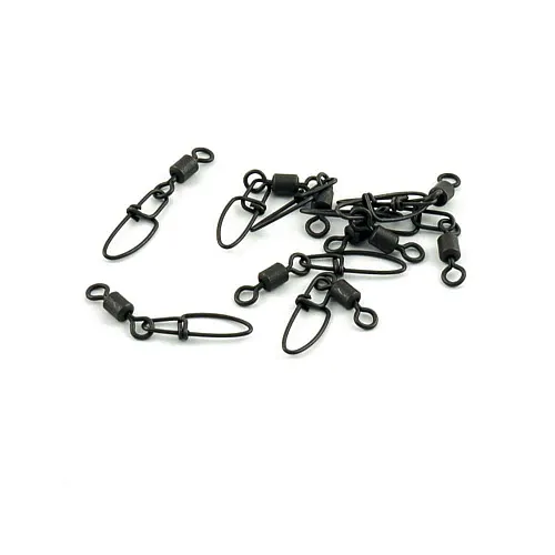 Застежка с вертлюгом Caiman 216001 black mat #2 10шт/уп 