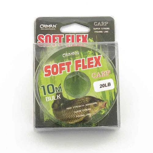 Поводочный материал без оплетки Caiman Soft Flex Camo Olive 10m 20lbs 215859