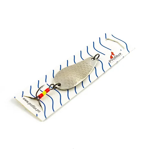 Блесна колеблющаяся Profilux Байкал 14гр цв. 04 серебро чешуя (5 шт в упак.)