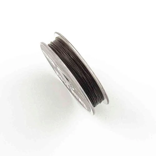 Поводочный материал Caiman Skin Flex в оплетке Dark Brown 10m 20lbs 205859