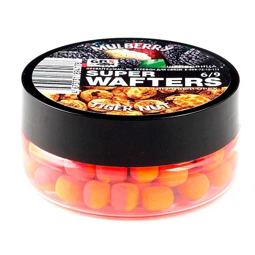 Бойлы нейтральной плавучести (Wafters) GBS Шелковица-Тигровый орех 6х9мм