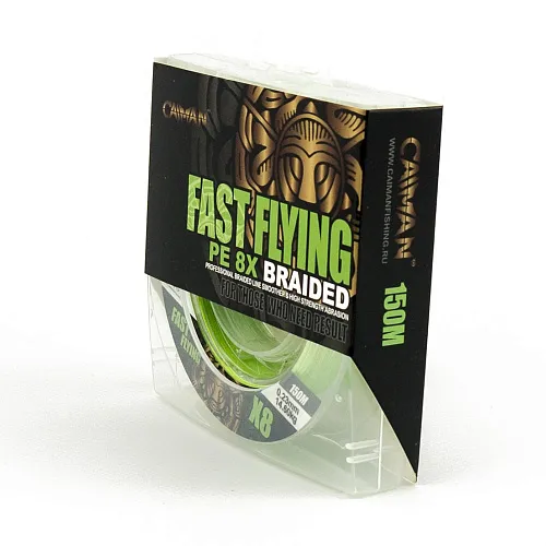 Шнур Caiman Fast flying 8PE 0,23 мм150 м Green 215507