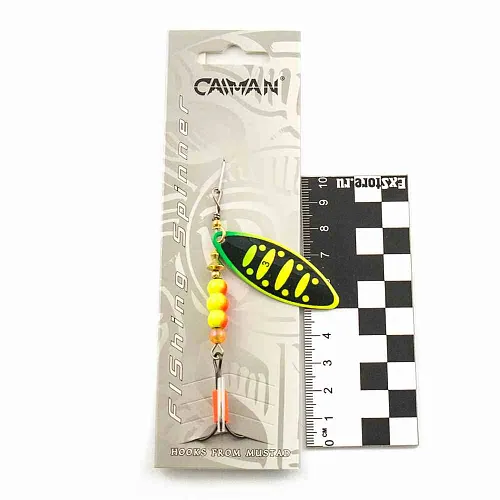 Блесна вращающаяся Caiman Longy Caterpillar 10гр #3 цвет CA106 (5шт в упак.)