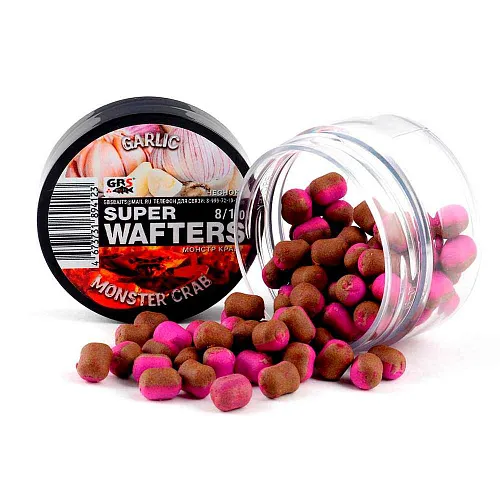Бойлы нейтральной плавучести (Wafters) GBS Чеснок и монстр краб 8х10мм