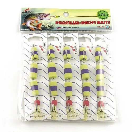 Мандула Profilux "Classic" 3Х цв 01 салатовый-фиолетовый-салатовый