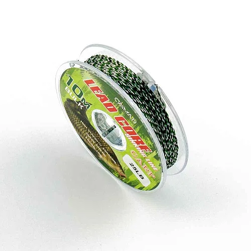 Поводочный материал (lead core) Caiman Soft Flex Green+black 10m 25lbs 245854