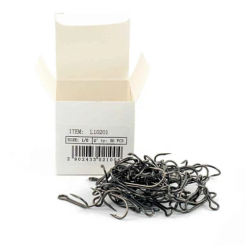 Крючки двойники Caiman Hollow Frog №1/0 (50 шт в упак.) 10201