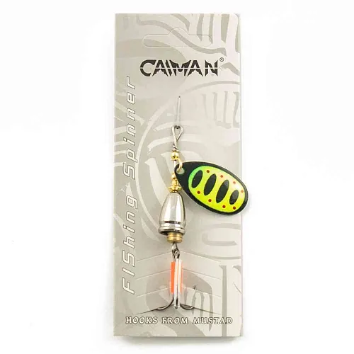 Блесна вращающаяся Caiman Round Accoustic 8гр #3 цвет CA13 (5шт в упак.)