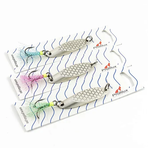 Блесна кастмастер Profilux (21 гр.) цвет 04-м серебро матовое чешуя