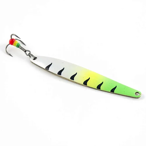 Блесна зимняя Profilux Премиум Судачья 11гр цв. 15 перламутр+желтый+салатовый