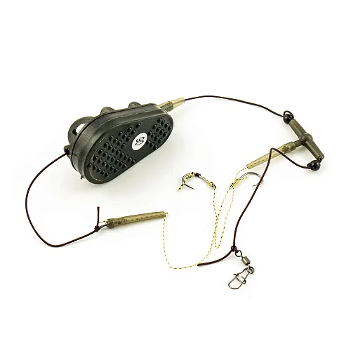 Монтаж Palomino PL6133-C с флэт кормушкой отвод вертолет 2 крючка 90g