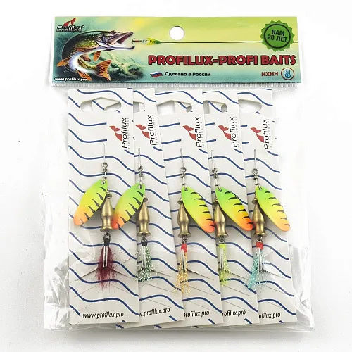 Блесна вращающаяся Profilux Мира 2 7гр цв. 211 регги горизонтальный (5 шт в упак.)