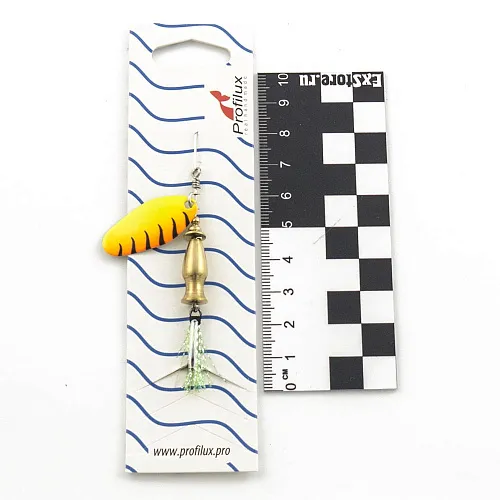 Блесна вращающаяся Profilux Мира 2 7гр цв. 218 желтый-оранжевый (5 шт в упак.)