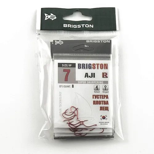 Крючок Brigston AJi Red № 7 ( уп. 8 шт.)