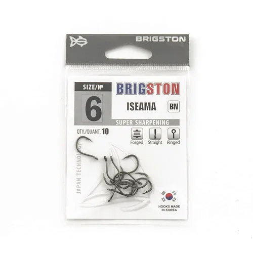 Крючок Brigston Iseama BN № 6 ( уп. 10 шт.)