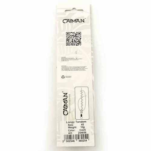 Блесна вращающаяся Caiman Longy Tandem 10гр #3 цвет CA25 (5шт в упак.)