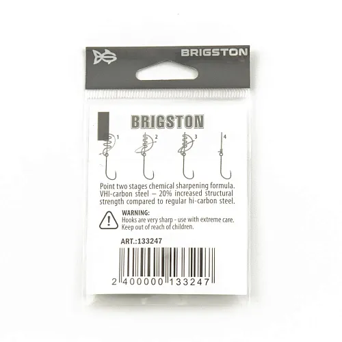 Крючок Brigston K-1X №12 ( уп. 4 шт.)