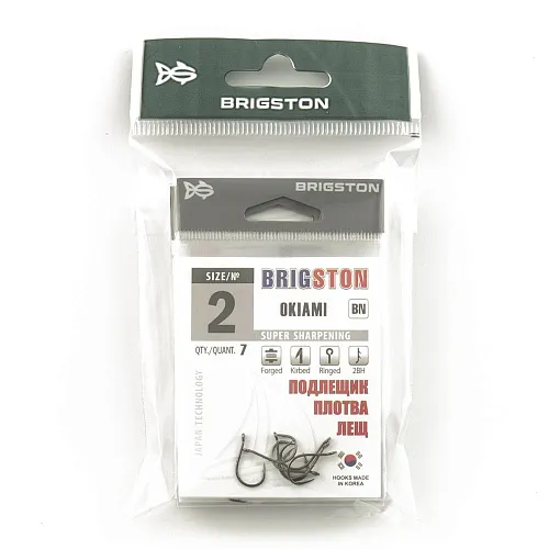 Крючок Brigston Okiami № 2 ( уп. 7 шт.)