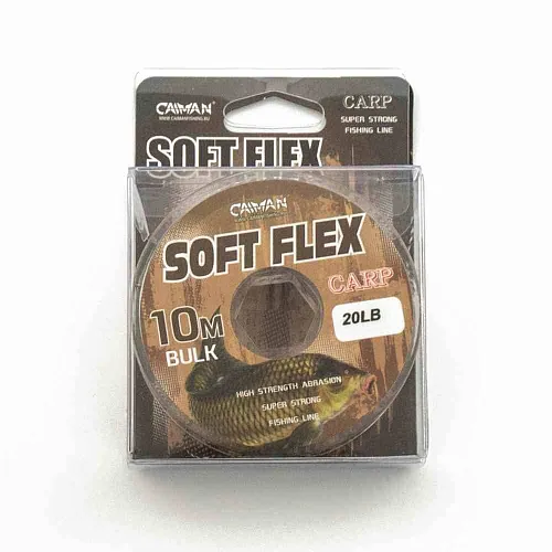 Поводочный материал без оплетки Caiman Soft Flex Brown 10m 25lbs 255852
