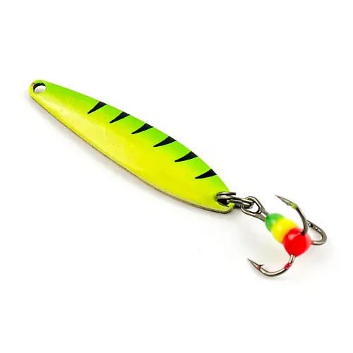 Блесна зимняя Profilux Премиум Рефлекс С 4гр 4см цв. 14 желтый салатовая спинка