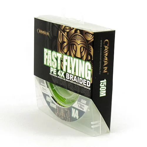 Шнур Caiman Fast flying 4PE 0,10 мм 150 м Green 215525