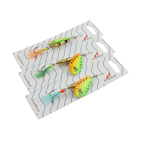 Блесна вращающаяся Profilux Таймень М 12гр цв. 006 (209) Регги горизонтальный (5 шт в упак.)