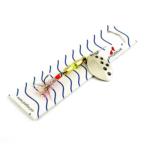 Блесна вращающаяся Profilux Олимпик 4 (10гр) цв. 01-м серебро матовое (5 шт в упак.)