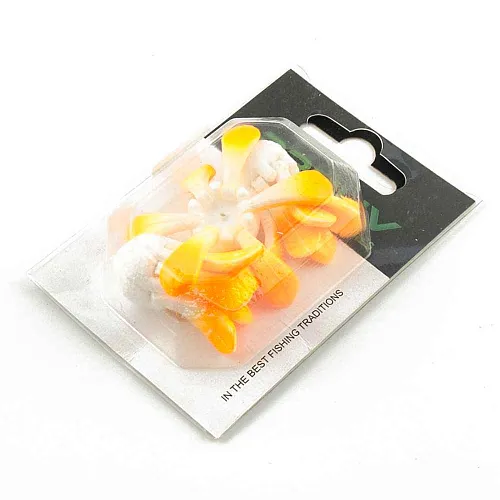 Поплавок зимний Proliv "Ромашка" 6 лепестков 1,4 гр (оранжевый) отгрузка 2-2,5 гр (3 шт. в упак)