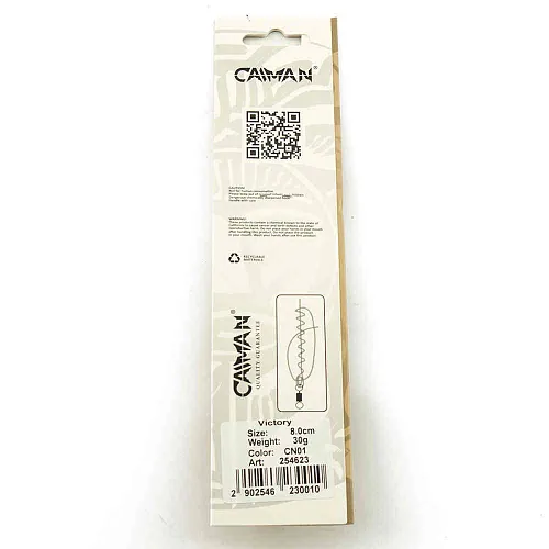 Блесна колеблюшаяся Caiman Victory 30гр 8см цвет CN01 (5шт в упак.)